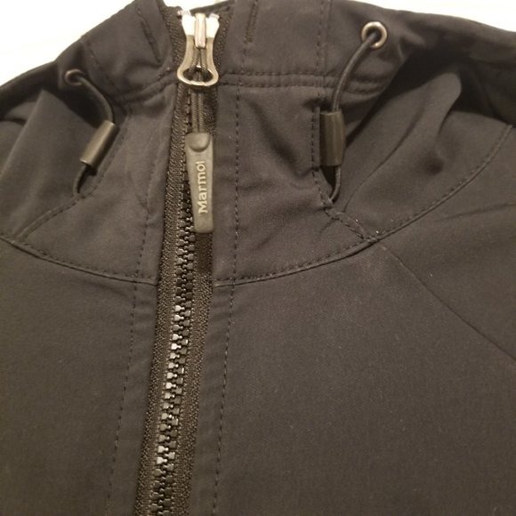 Marmot Women Rain Hooded Jacket Black Light Winter/Fall Coat - Picture 3 of 12